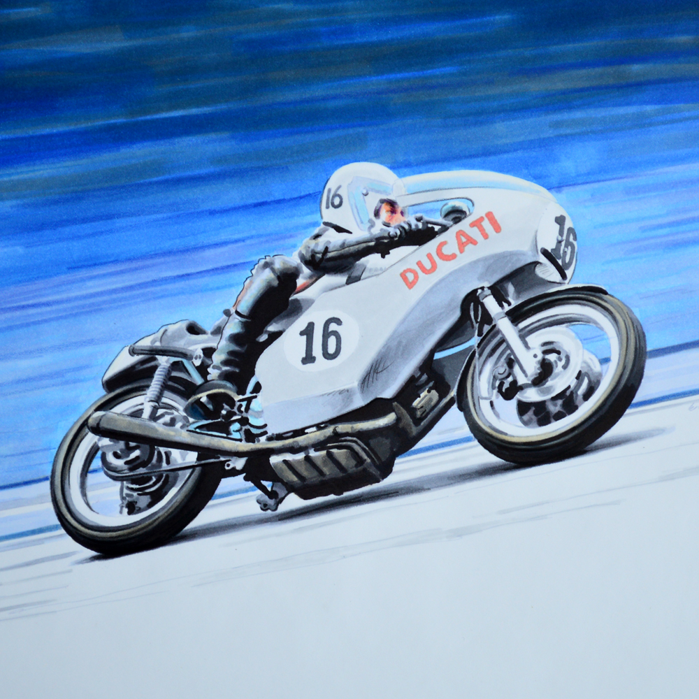 Projet aux feutres pour 200 Miles d'Imola Revival 2010